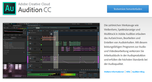 Screenshot Adobe Audition