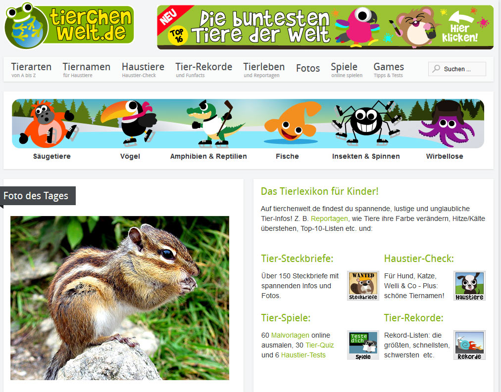 Startseite tierchenwelt.de