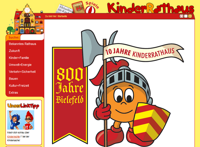 Screenshot kinderrathaus.de