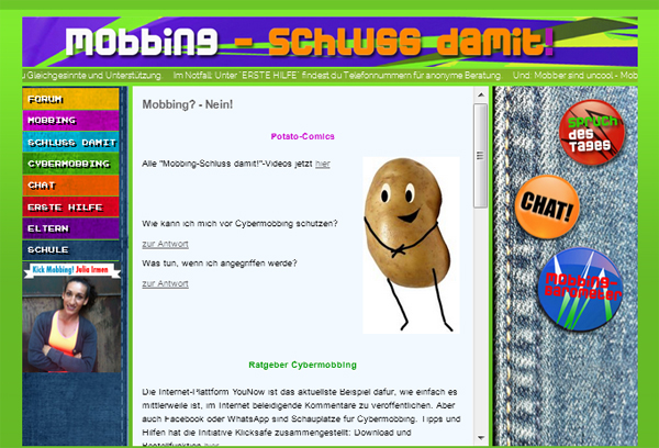 Screenshot mobbing-schluss-damit.de