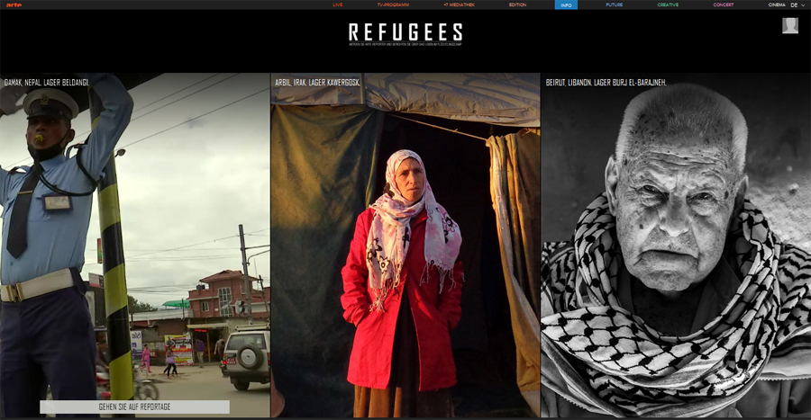 Screenshot refugees.arte.tv/de/missions