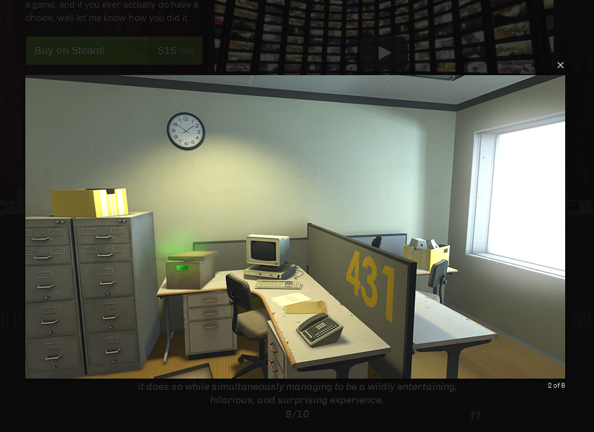 Screenshot  "The Stanley Parable" http://www.stanleyparable.com/