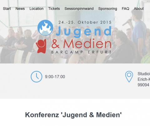 Screenshot www.barcamp-erfurt.de