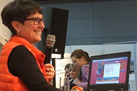 Seitenstark-Stand auf der didacta 2017 / Bild: Birgit Brockerhoff