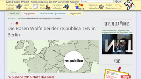 Screenshot http://www.boeser-wolf.schule.de
