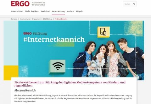 Screenshot www.ergo.com