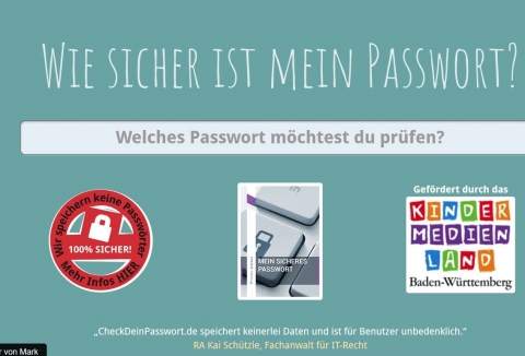 Screenshot checkdeinpasswort.de