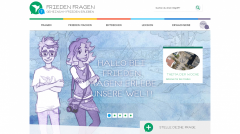 Screenshot frieden-fragen.de