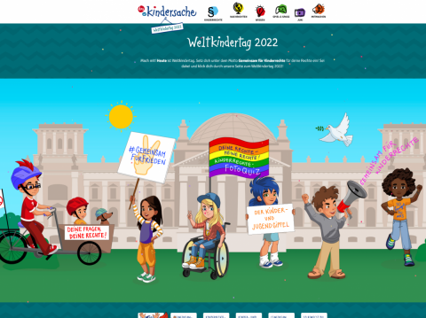 Screenshot https://www.kindersache.de/weltkindertag