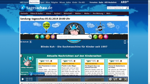 Screenshot tagesschau.de
