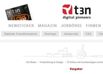 Screenshot t3n.de